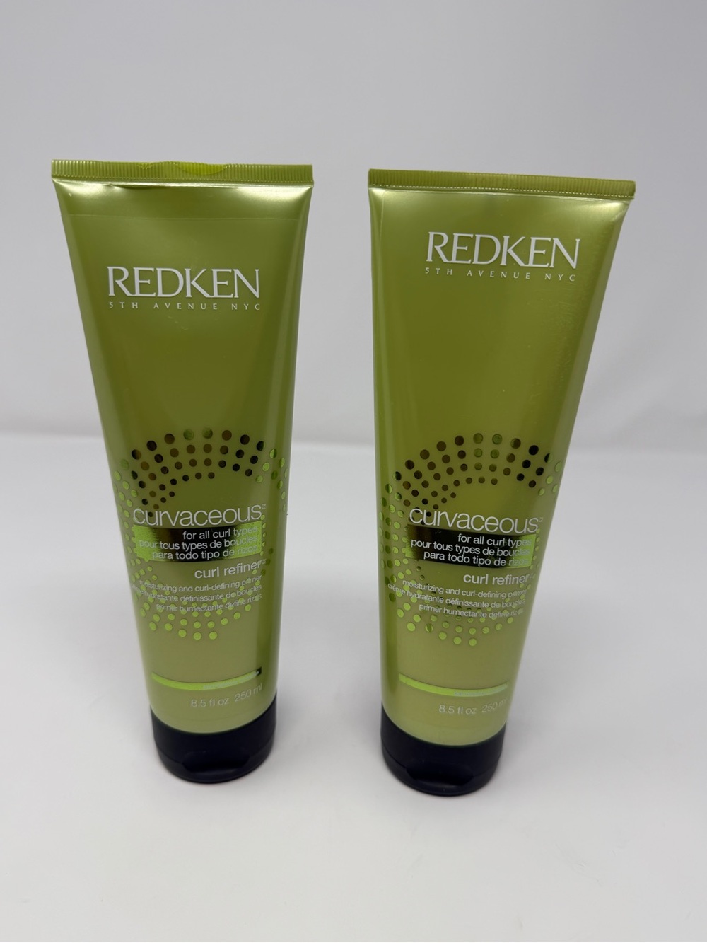 2 Redken Curvaceous Curl Refiner Moisturizing Curl Defining Primer 8.5 oz NEW